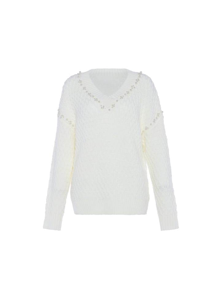 Damen Sweater in WOLLWEISS