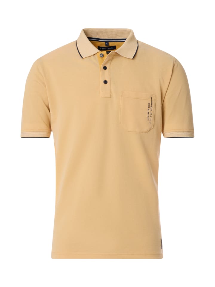 Polo-Shirt in Hellgelb