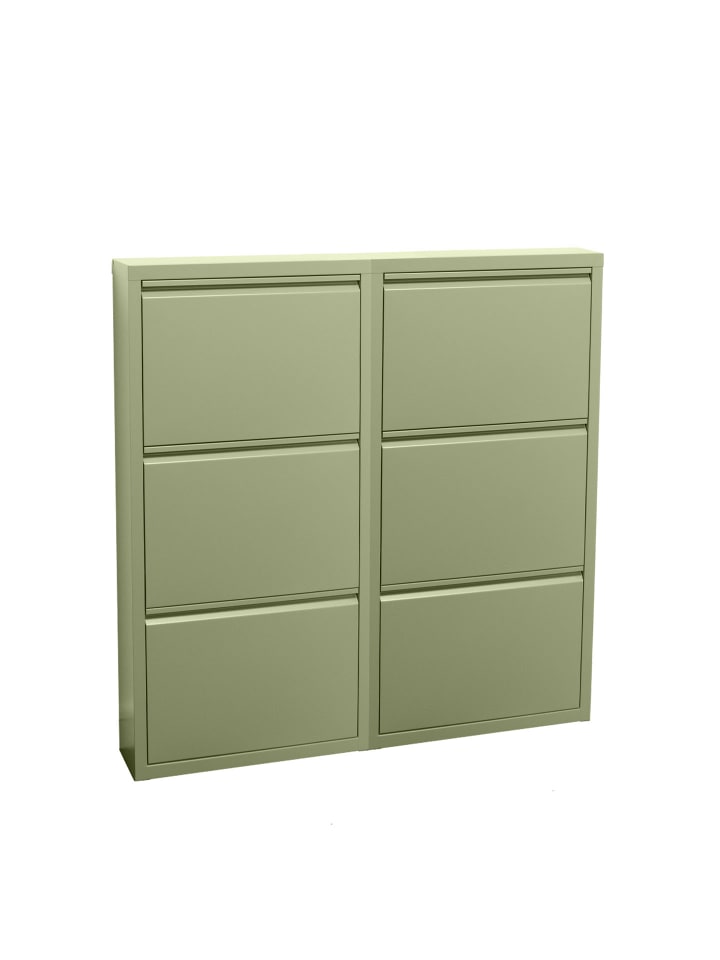 Schuhschrank Pisa 2 Grün 100 x 16 cm