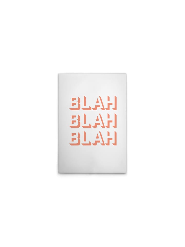Leinwandbild Canvas Blah Blah Blah Orange
