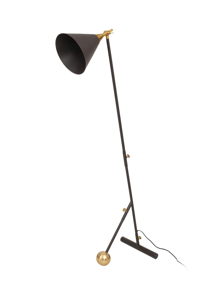 Stehlampe Celeste 225 in schwarz - gold
