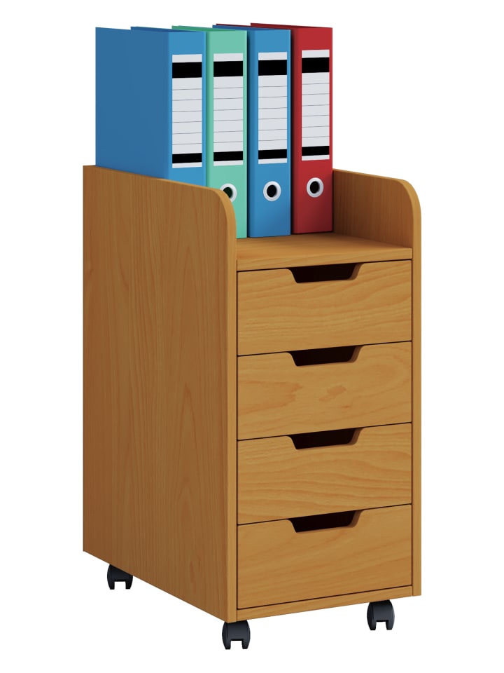 Rollcontainer Bürocontainer Schublade Konal Mini in Buche