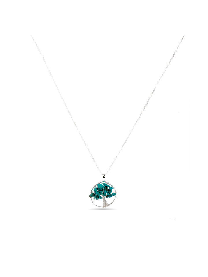 Halskette Budleia mit Rhodium-Finish – BUDLEIA
