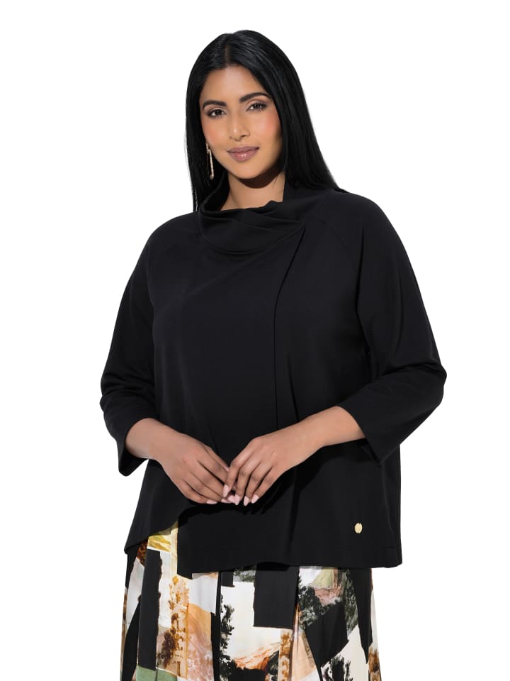 Sweatshirt in schwarz