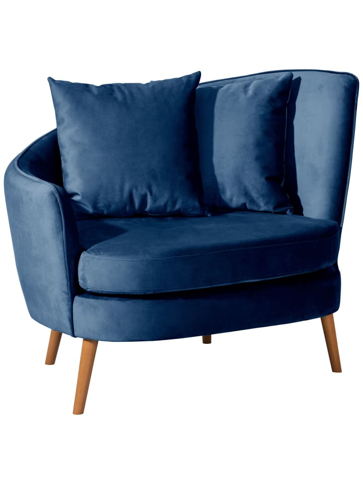 COCKTAILSESSEL Katrina Samtvelours dunkelblau