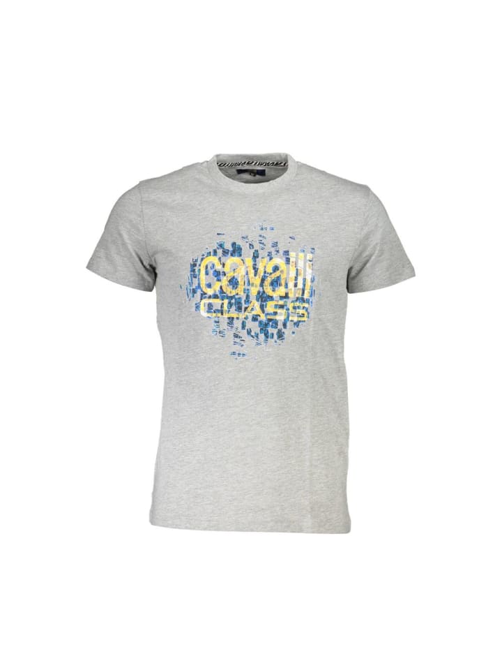 Grau Baumwolle Herren T-Shirt