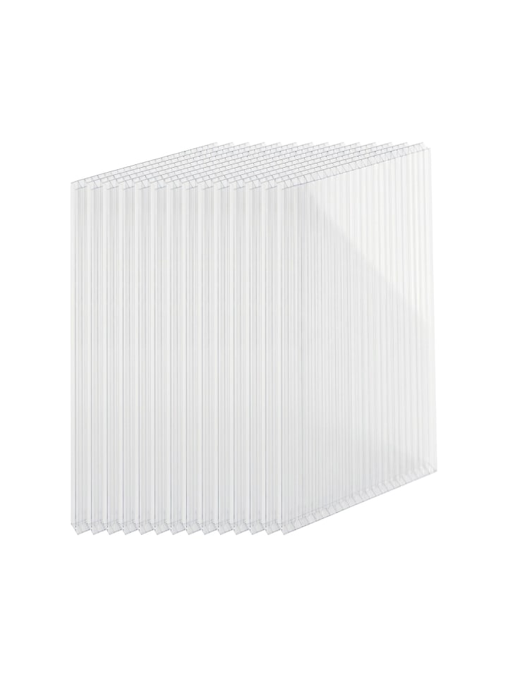 14 x Doppelstegplatten in Transparent - 4mm