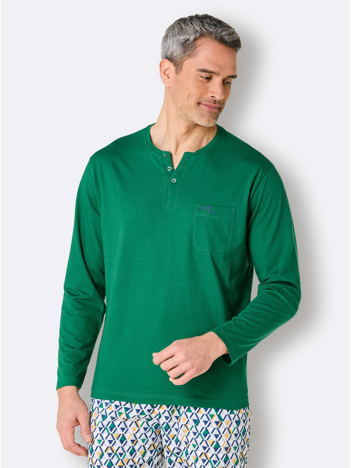 Schlafanzug-Shirt in grün