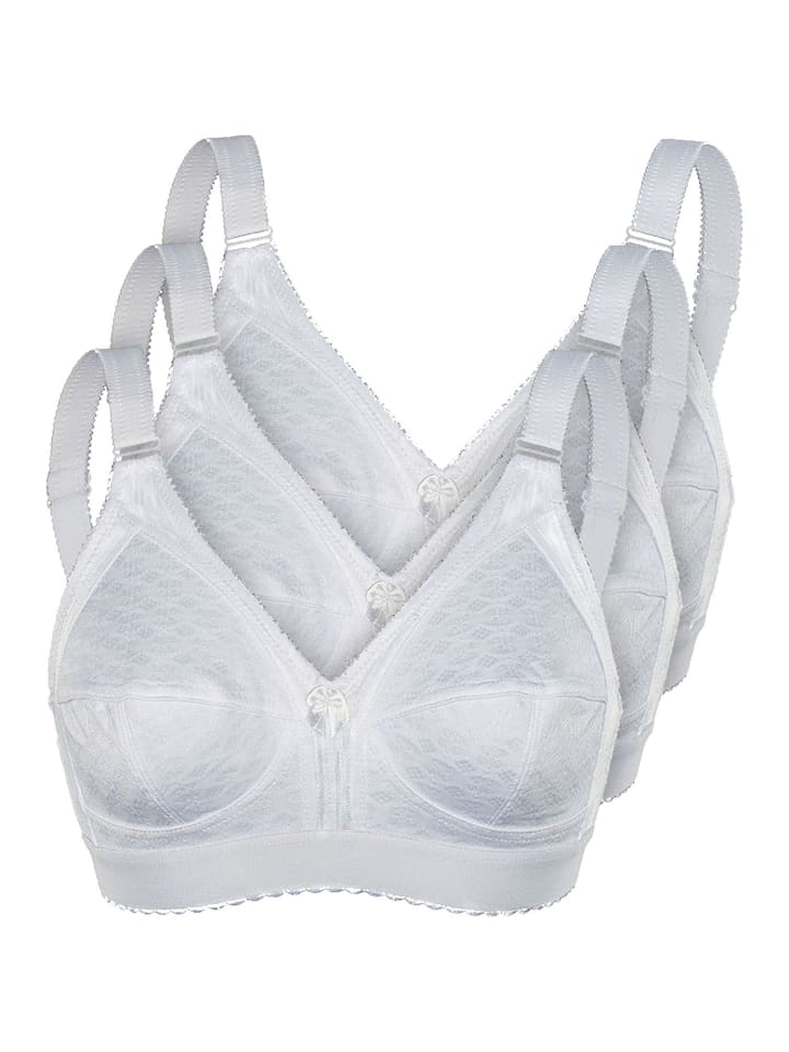 3er Pack Soft-BH in weiss