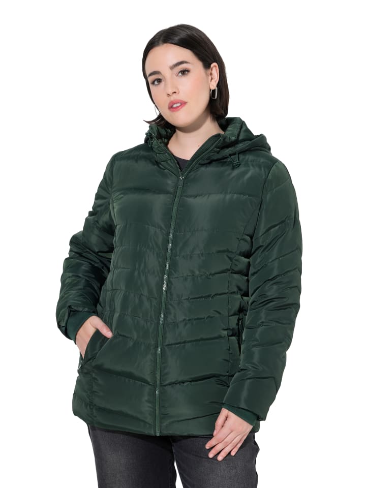 Steppjacke in tannengrün