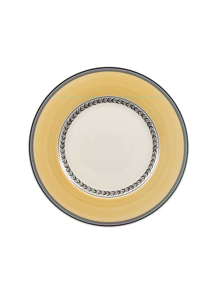 Speiseteller Audun Fleur in Weiß-Grau-Gelb ø 27,1 cm
