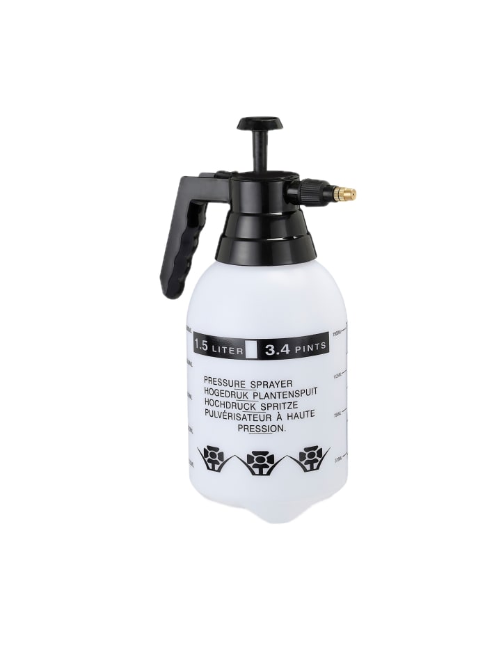 10x Pumpsprühflasche in Schwarz - 1,5 l