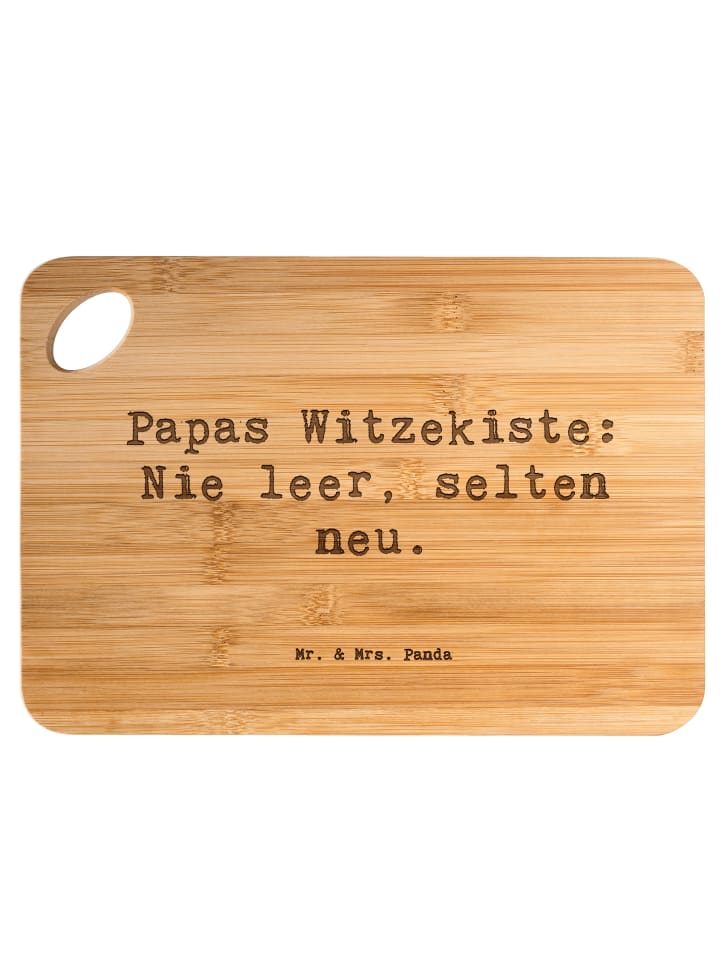Servierbrett Spruch Vater Witzekiste mit Spruch in Braun