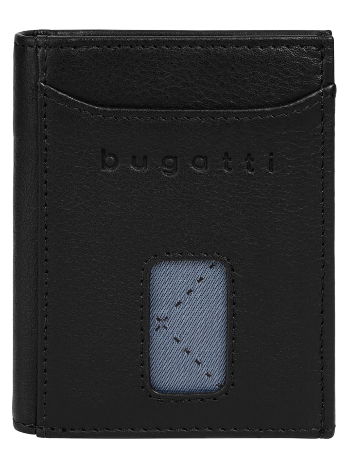 Geldbörse SECURE SLIM echt Leder in schwarz