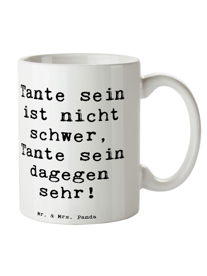 Tasse Tolle Tante mit Spruch in Weiß