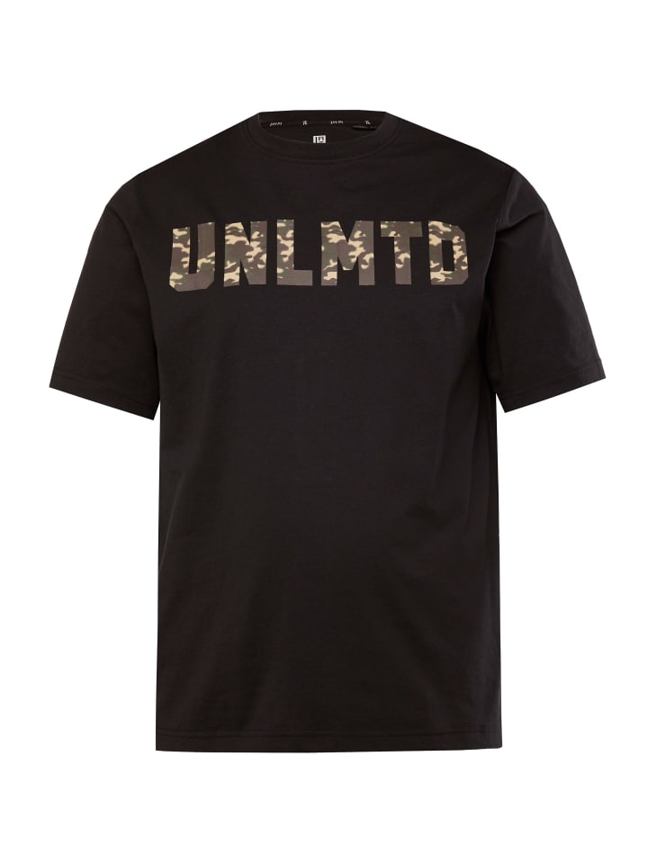 Kurzarm T-Shirt in schwarz