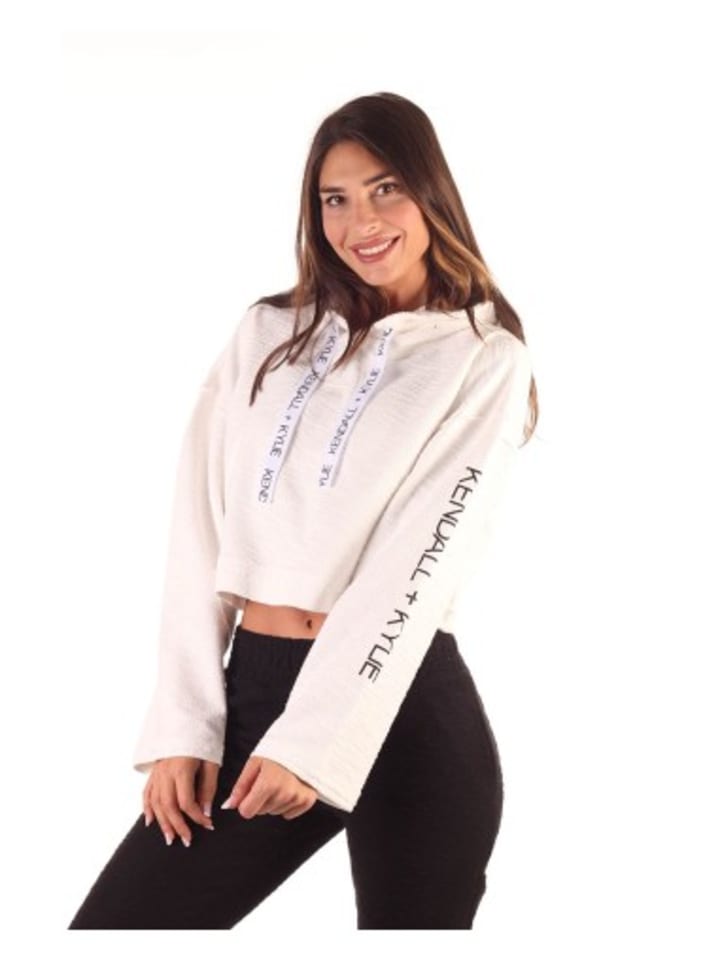 Sweatshirt in Weiß