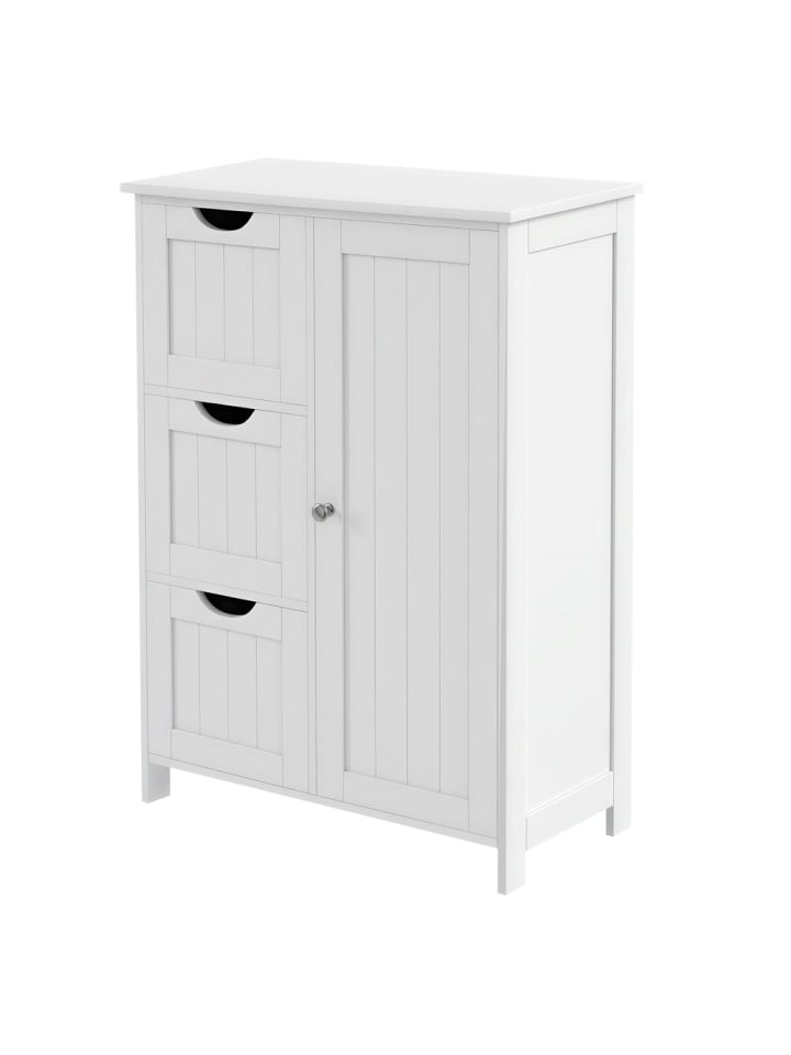 Badezimmerschrank in Weiß - (B)60 x (H)81 x (T)30 cm