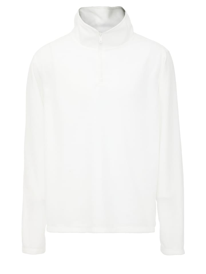 Men Fleece Pullover in Optik Weiss