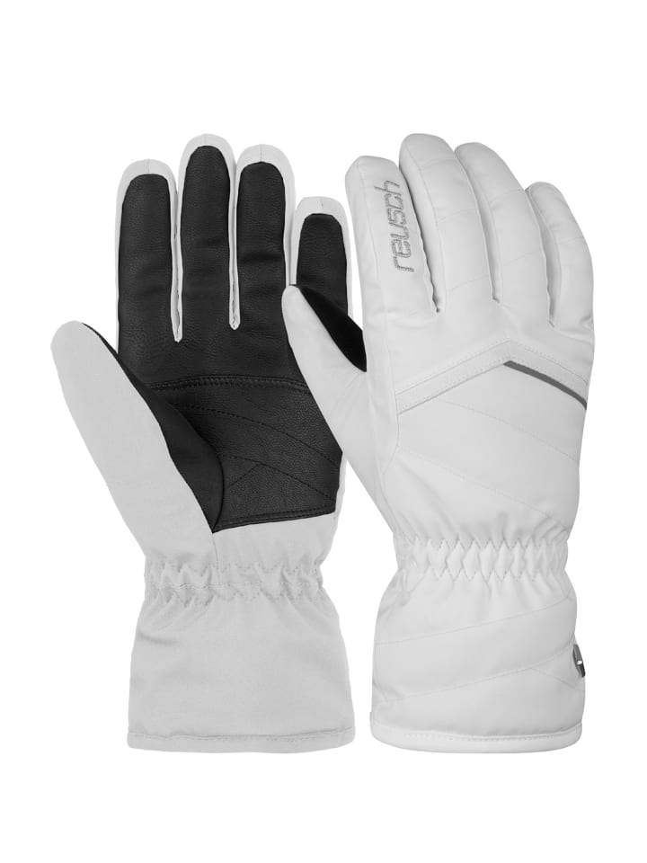 Fingerhandschuh Marisa in white/silver