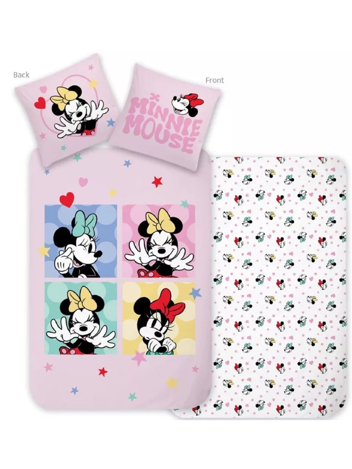 Disney Minnie Sweet Moments Kinderbettwäsche Träume in Rosa