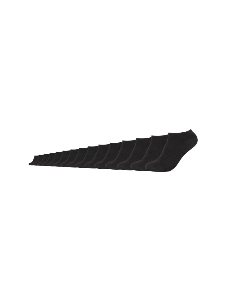 Sneakersocken 15er Pack black
