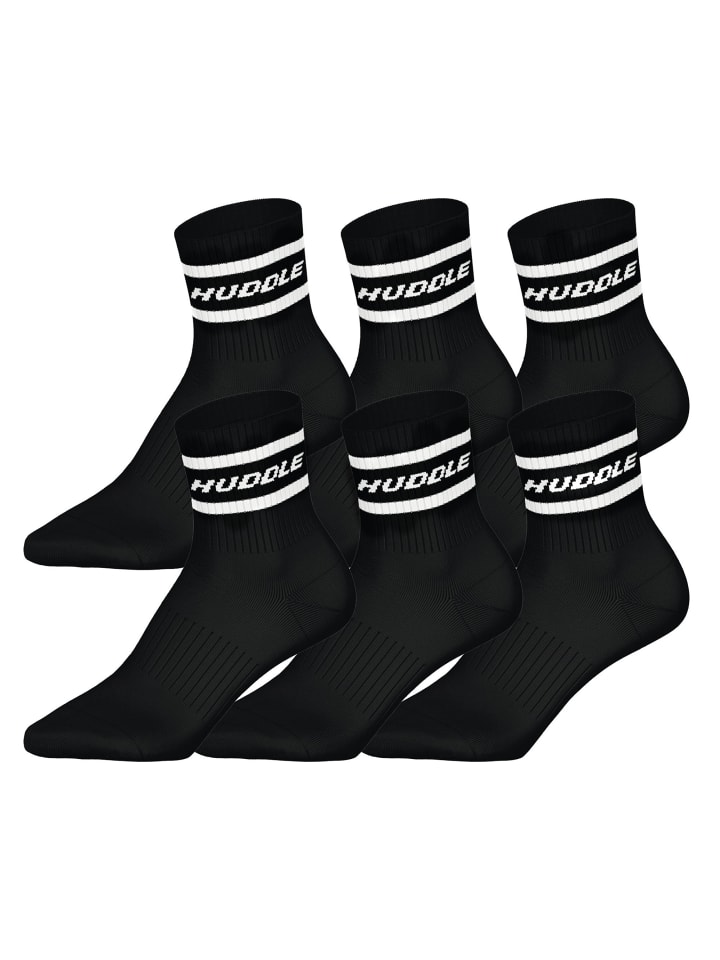 Socken 6er Pack in Schwarz