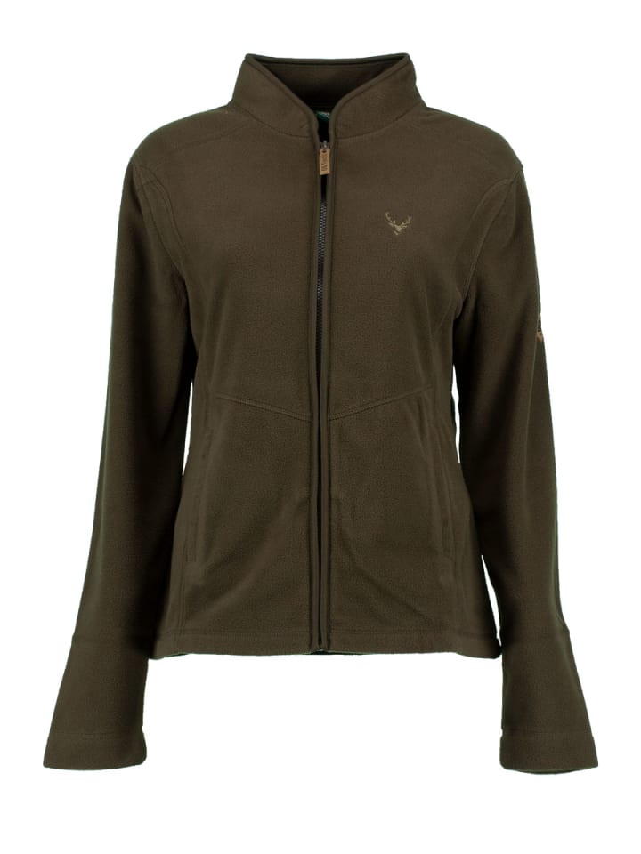 Fleecejacke Kroios in khaki/schlamm