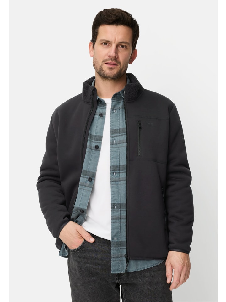 Fleecejacke mit reflektierenden Details in Navyblau