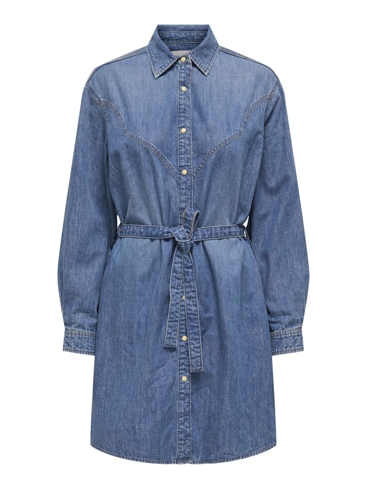 Jeanskleid in Medium Blue Denim