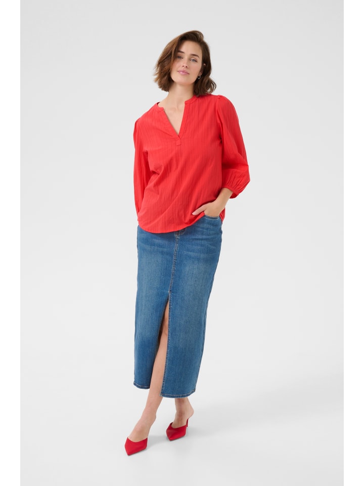 Langarm-Bluse KAjollia Regular fit in Hibiscus
