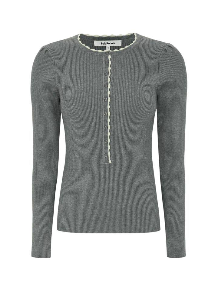 Pullover SRJude in 053 Medium Grey Melange