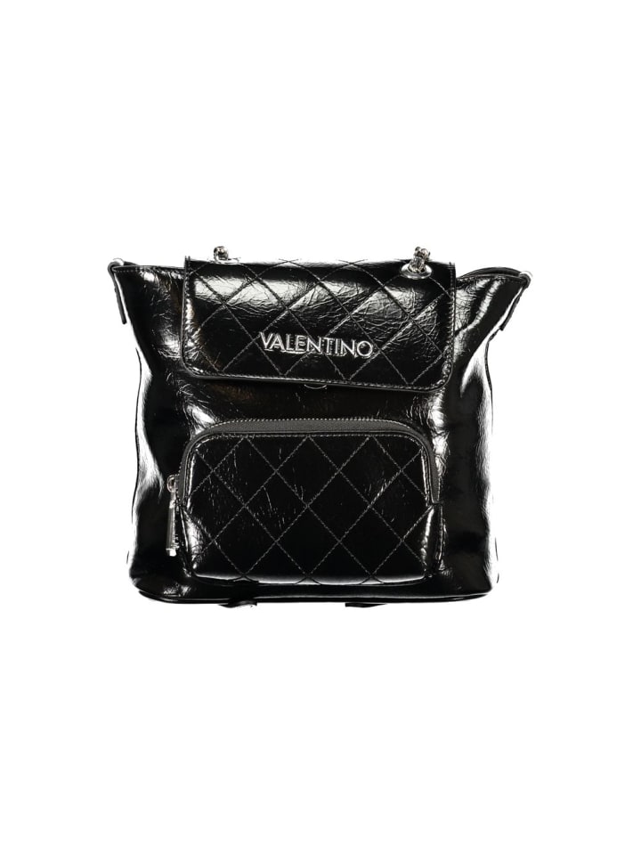 Schwarz Damen Rucksack aus Polyurethan