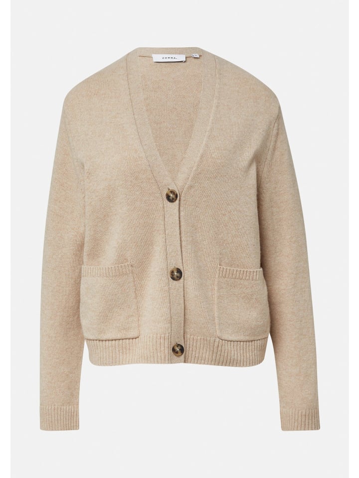 Strickjacke  in  82W2_sandfarben