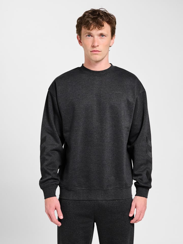 Sweatshirt Hmlchevron Herren in DARK GREY MELANGE