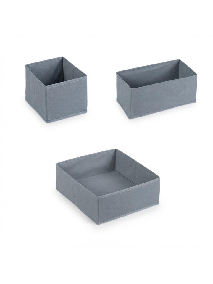 8-tlg. Schubladen Organizer Set in Grau