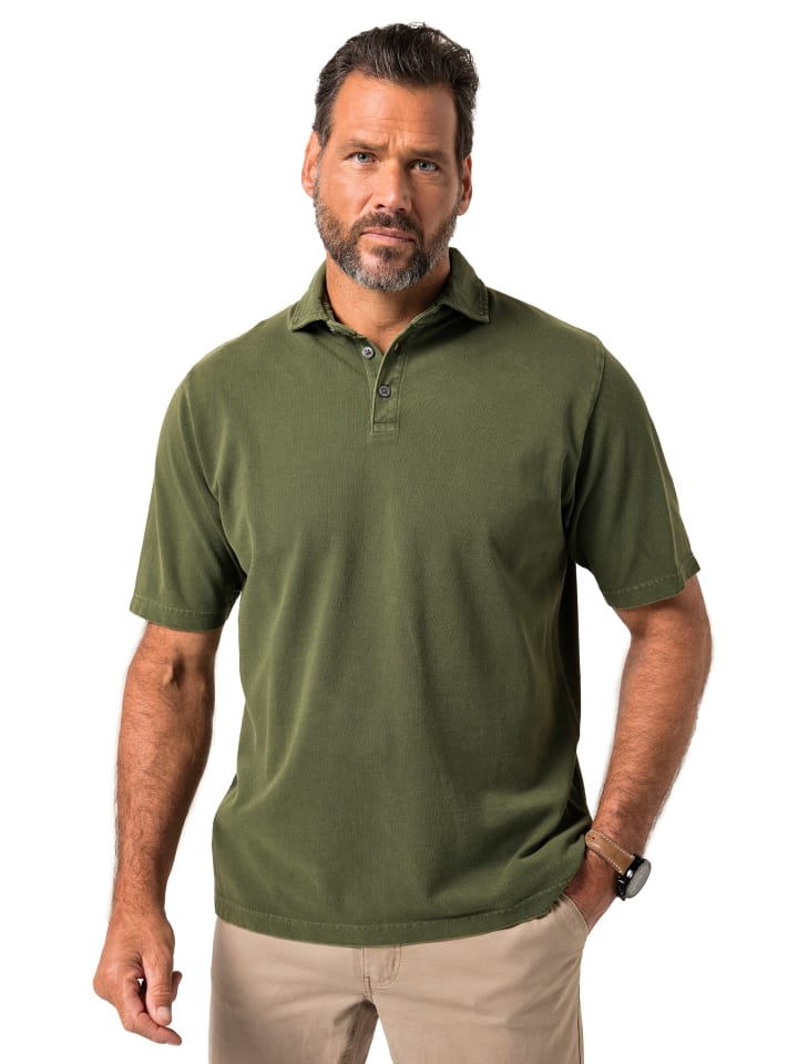 Poloshirt in moosgrün