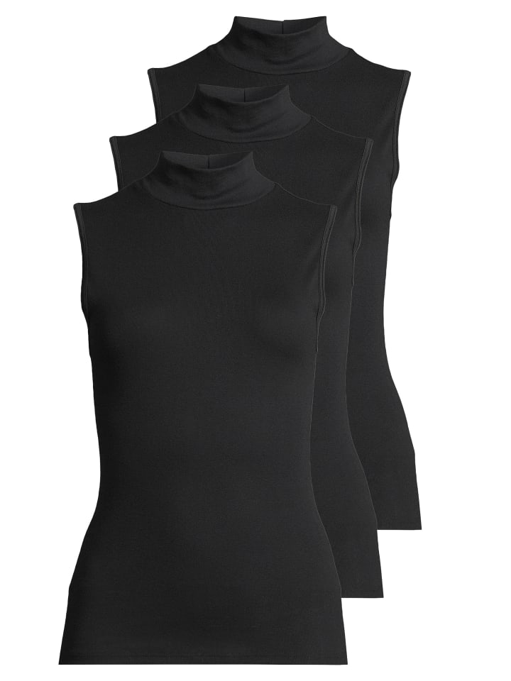 Unterhemd / Cityshirt bio.cotton in Schwarz