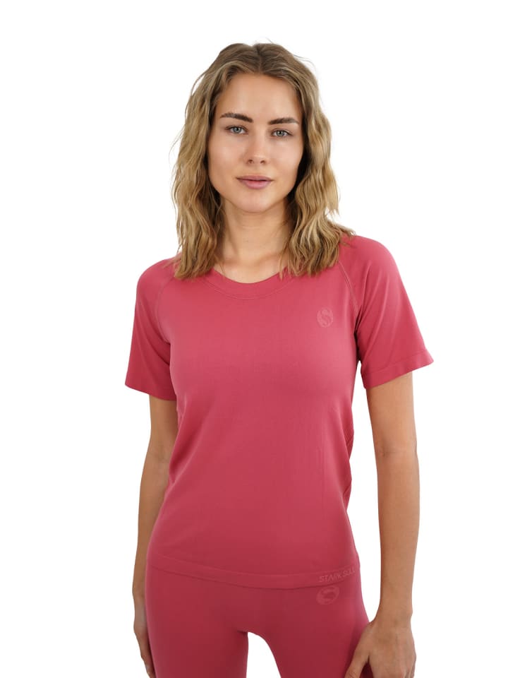 Sport Shirt Damen Racer - Seamless Laufshirt in holly berry