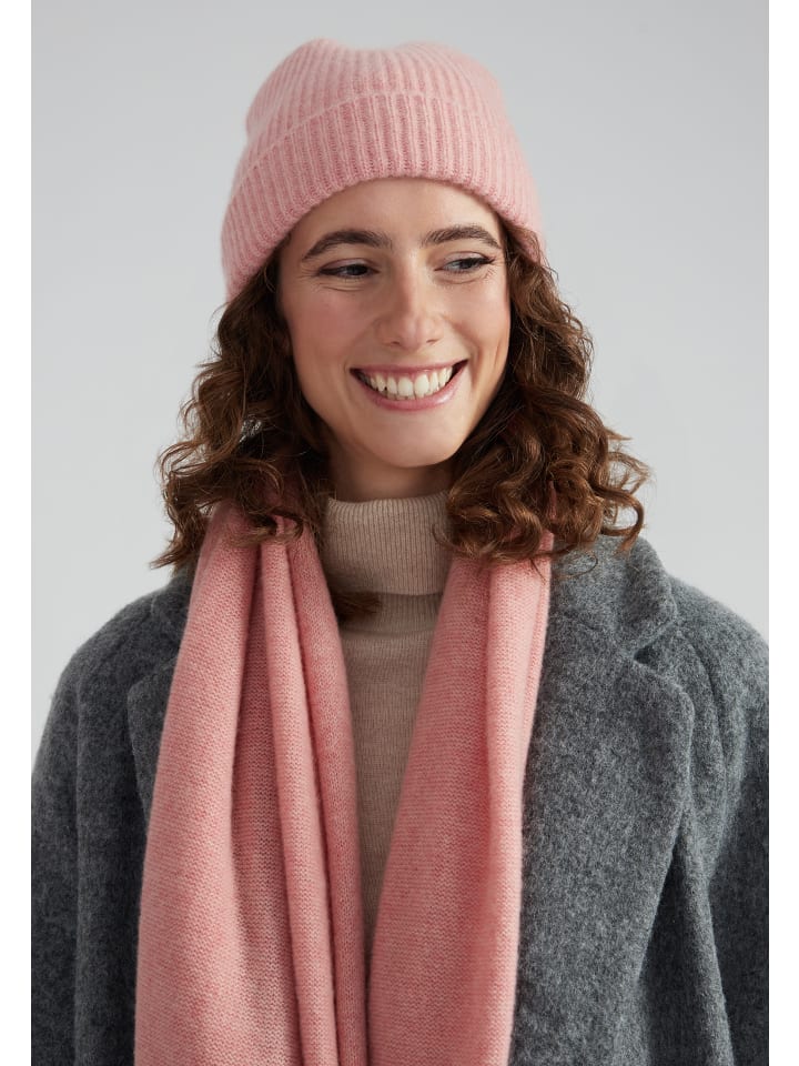 Classic Kaschmir Beanie in coral melange