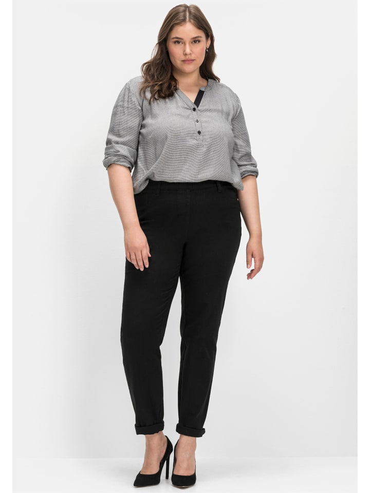 Schlupfhose in schwarz