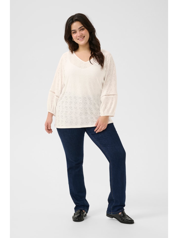 Bluse langarm KCtara Regular fit in Chalk CC.