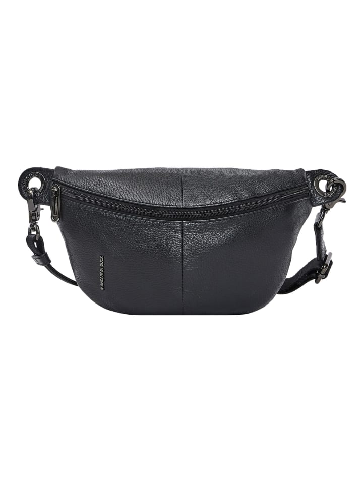 Mellow Leather Gürteltasche Leder 30 cm nero