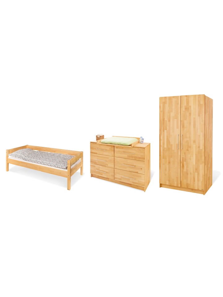 Jugendzimmer-Set Natura extrabreit, 3-tlg.