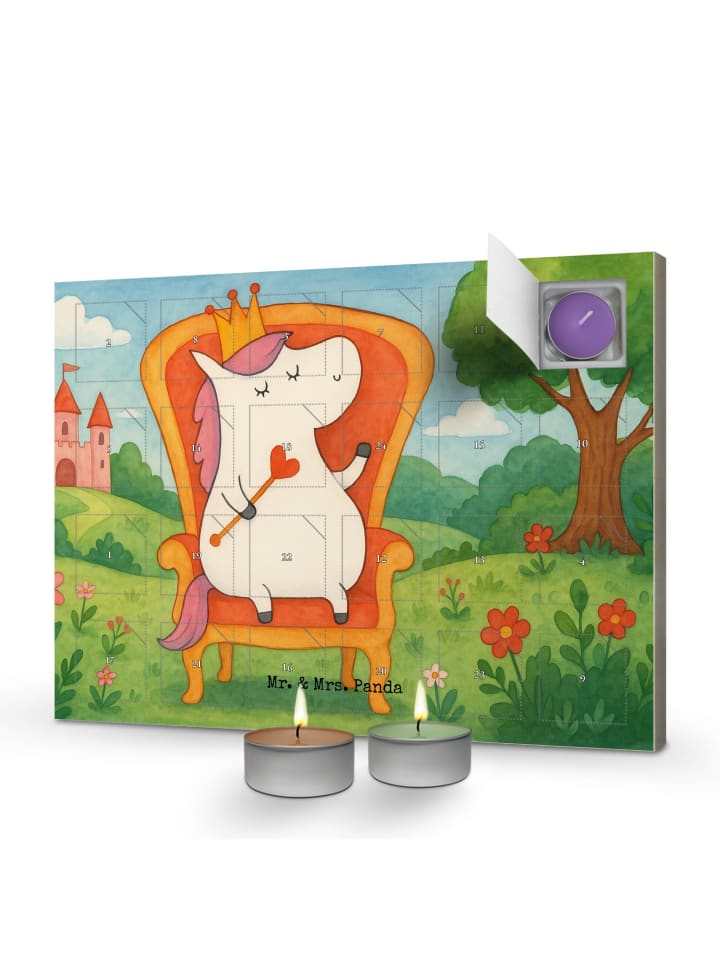 Adventskalender Einhorn Prinzessin Design ohne ... in Weiß