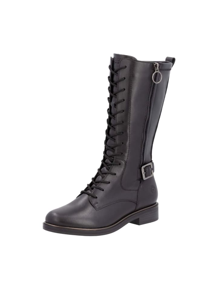 Schnürstiefel in Schwarz