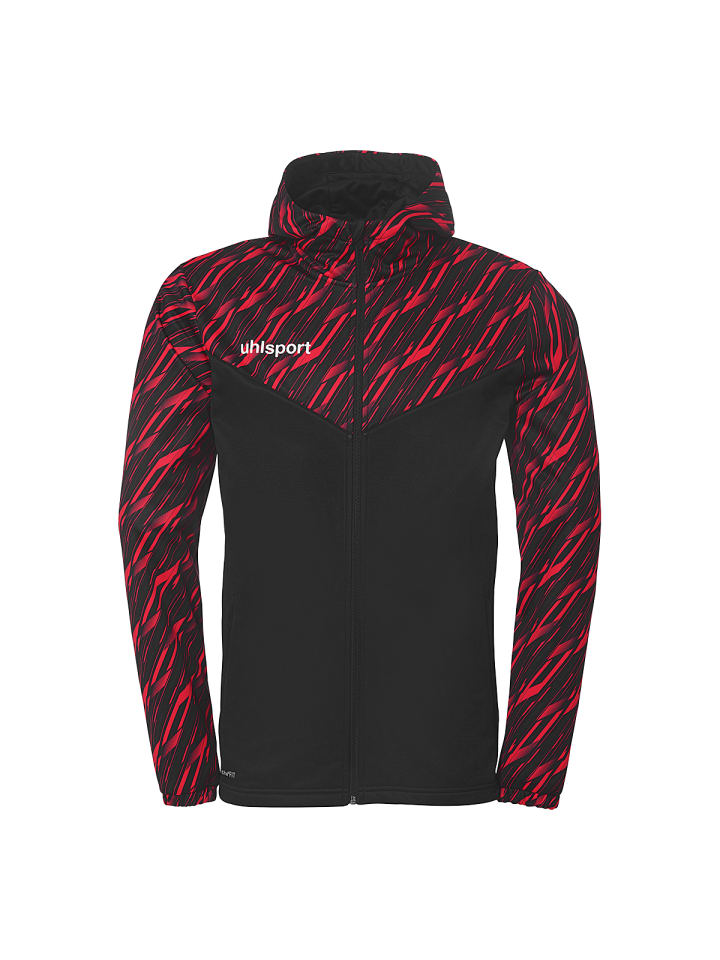 Trainingsjacke Progressive 28 Multi Hood Kids in schwarz/rot