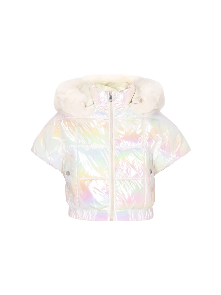 Women Jacket in offwhite rainbow
