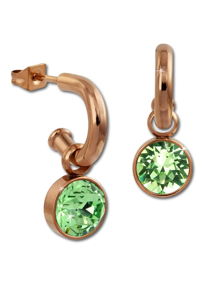 Ohrringe Edelstahl (Stainless Steel), vergoldet (Roségold 333) Ohrhänger
