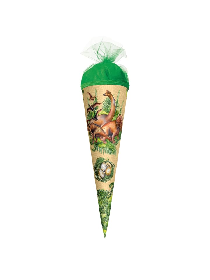 Geschenk-Schultüte klein Veganosaurus 50 cm in Bunt